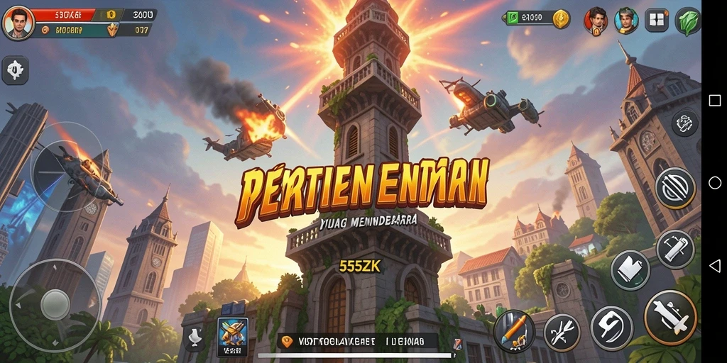 Menampilkan gameplay menara pertahanan yang strategis dan mendebarkan.