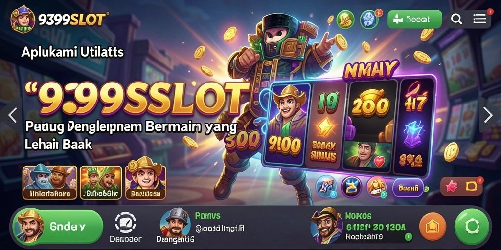 Tampilan interface 9399SLOT yang sederhana dan informatif.