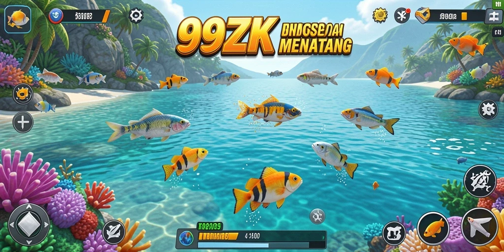 Tampilan gameplay seru Tembak Ikan di 99ZK.