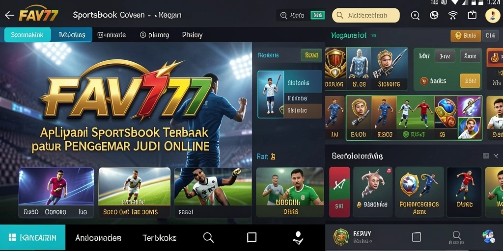 Tampilan menarik dari gameplay Sportsbook di FAV77.
