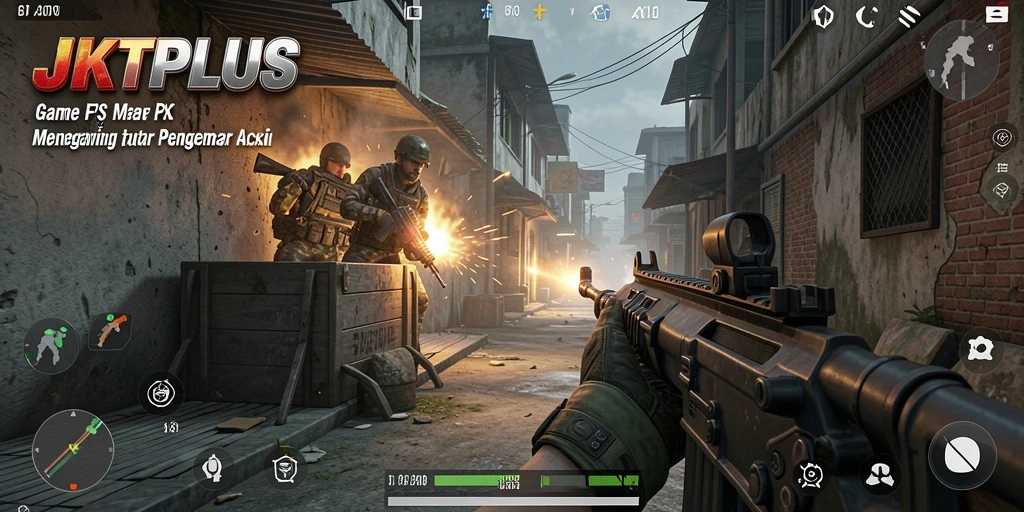 Tampilan gameplay seru dan intens dari JKTPLUS.