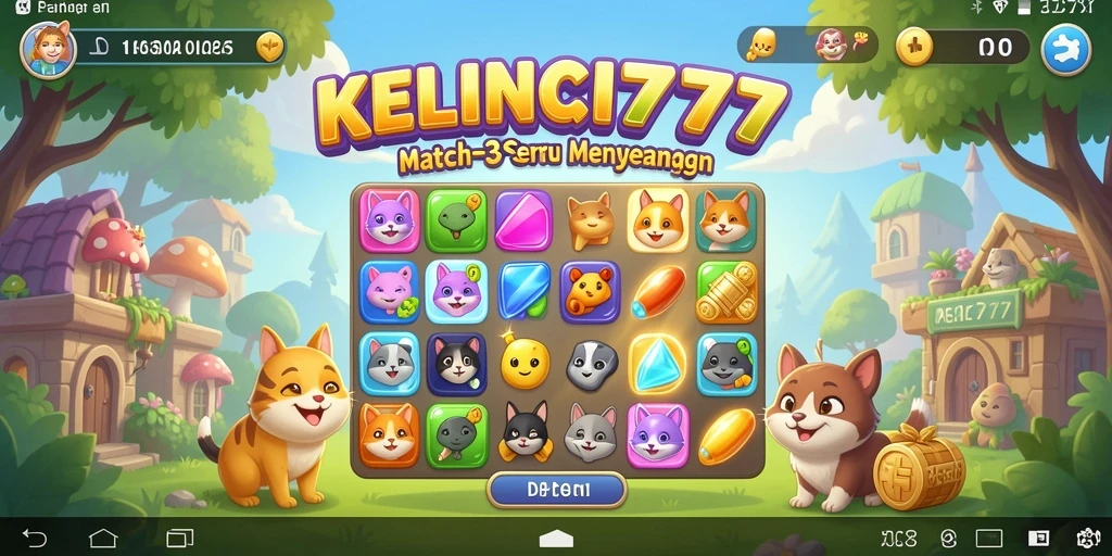 Tampilan gameplay KELINCI777 yang penuh warna dan menarik.