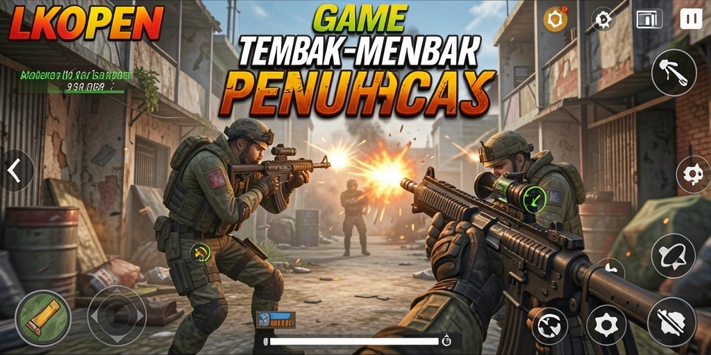 Tampilan gameplay LKOPEN yang mendebarkan dan penuh aksi.