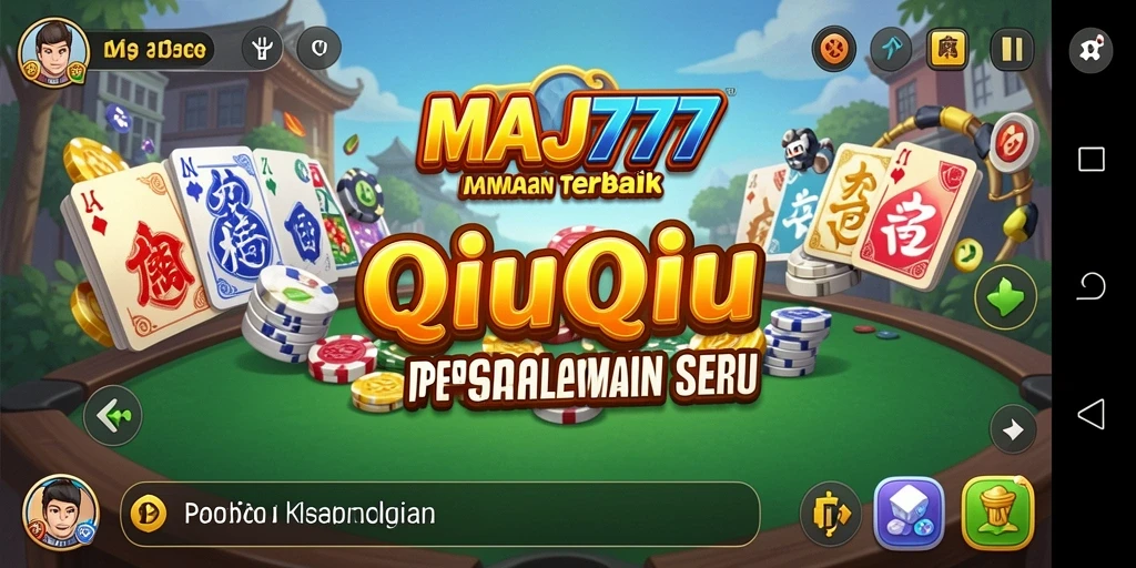 Tampilan gameplay QiuQiu yang seru dan interaktif.