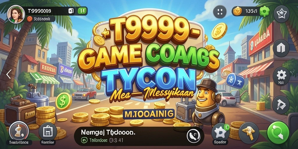 Tampilan gameplay T9999 yang menarik dengan elemen Tycoon yang mendebarkan.