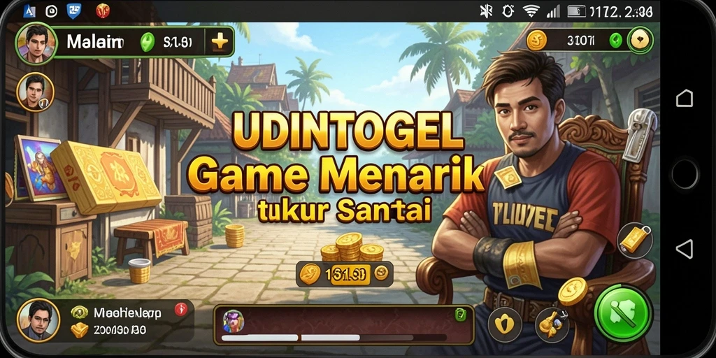 Screenshot gameplay <strong>UDINTOGEL</strong> menampilkan kemajuan permainan yang mudah dan santai.